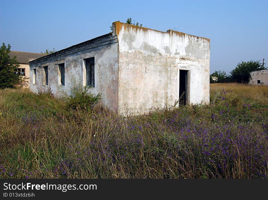 Abandoned farm house. Near Chernobyl area. Kiev region, Ukraine