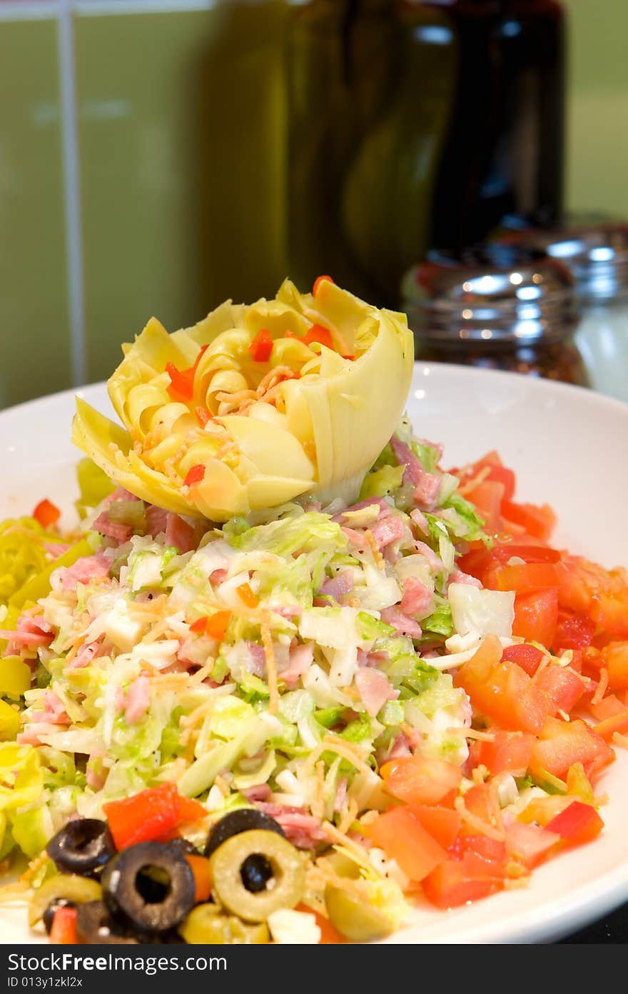 Fresh artichoke salad