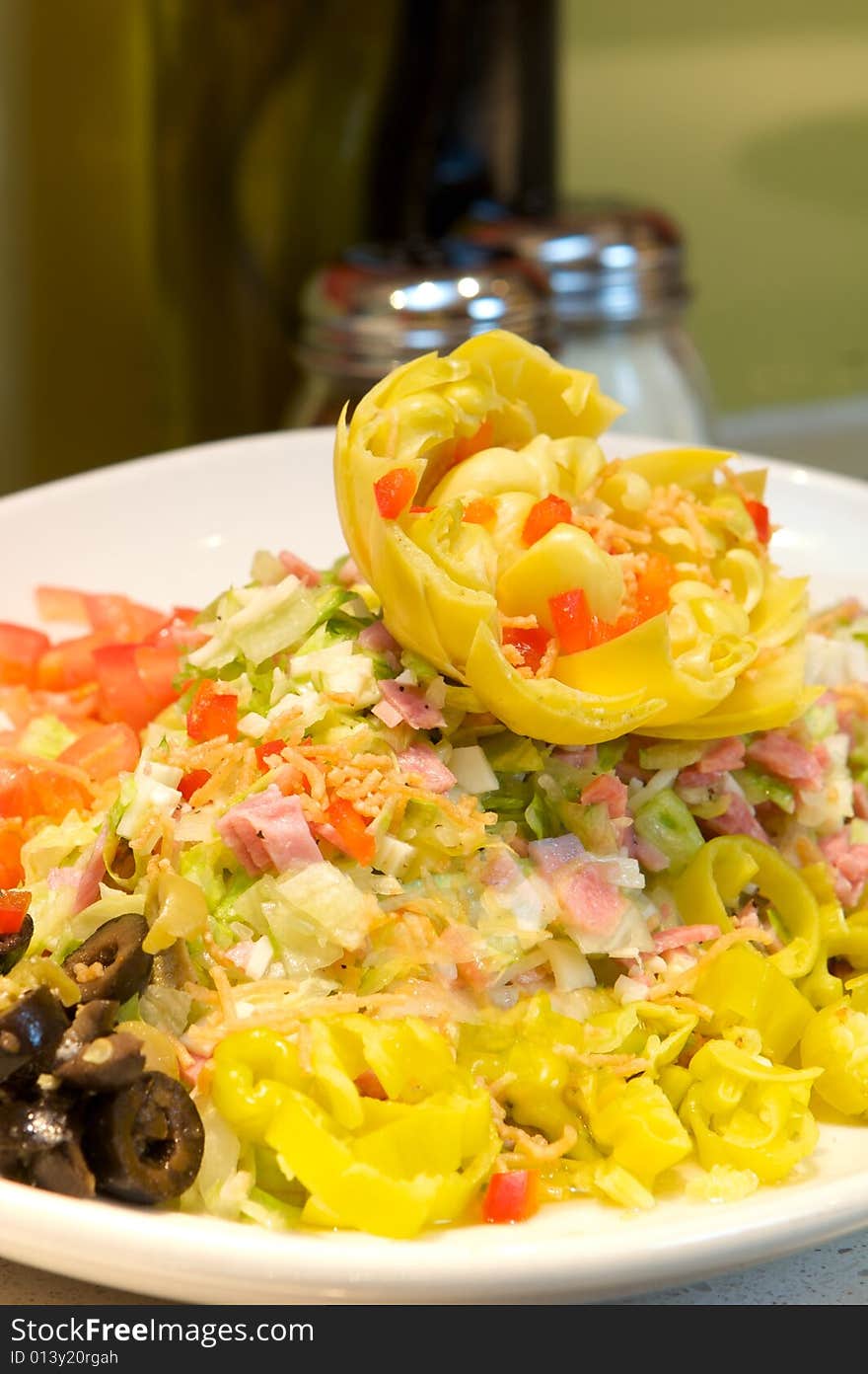 Fresh artichoke salad