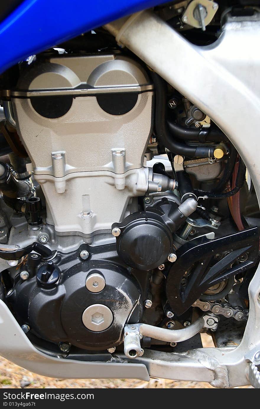 Engine of a motorcycle