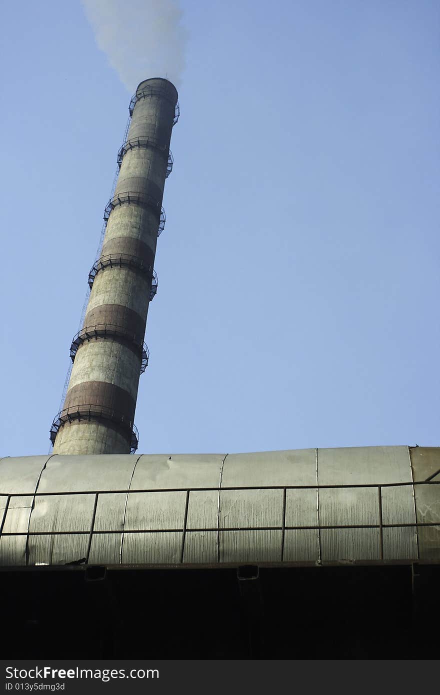 Pipe on heat power station