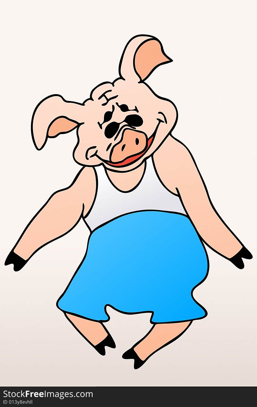 Vector illustration of The Hog