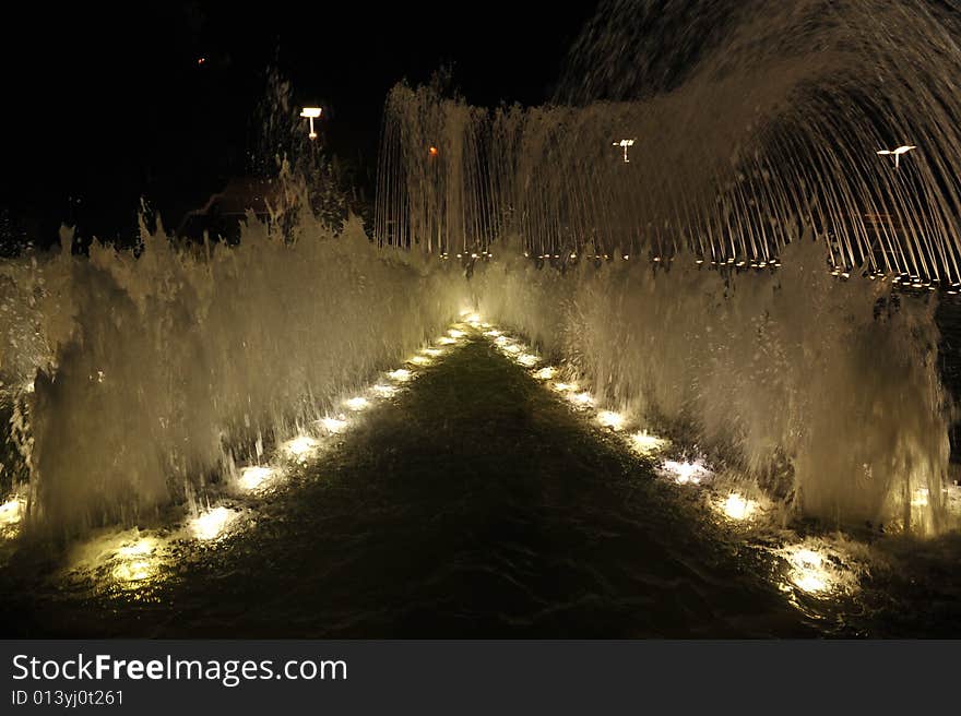 Fountain Of Friendship In Ufa. Russian Federation