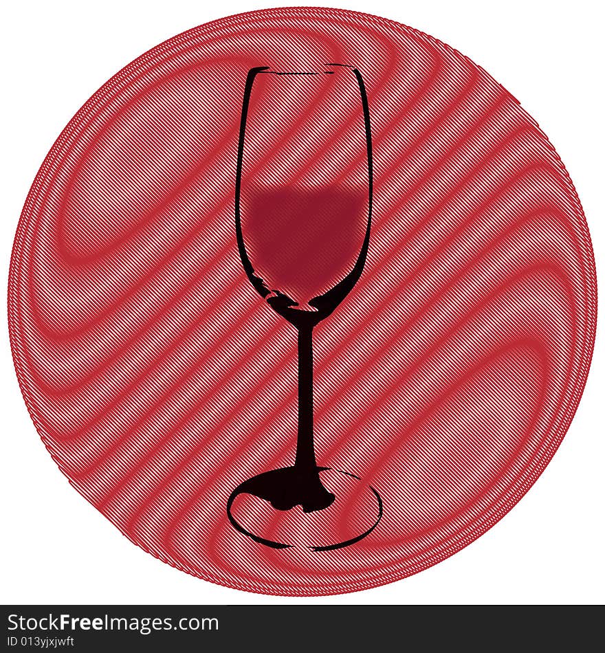 A glass (vector)