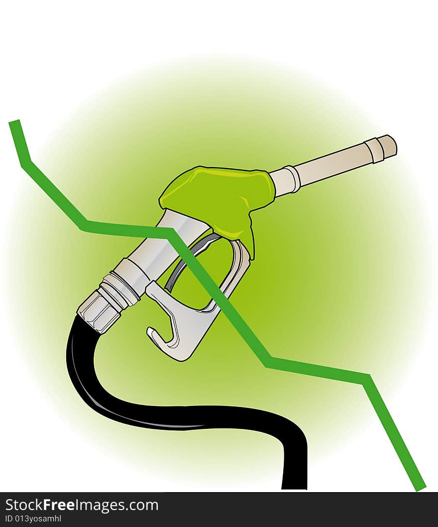 Vector illustrator of  gas gun