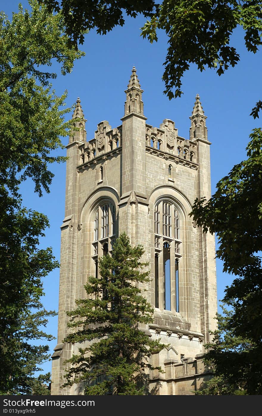 The chapel at Carleton College in Northfield, Minnesota, on a sunny morning. The chapel at Carleton College in Northfield, Minnesota, on a sunny morning.