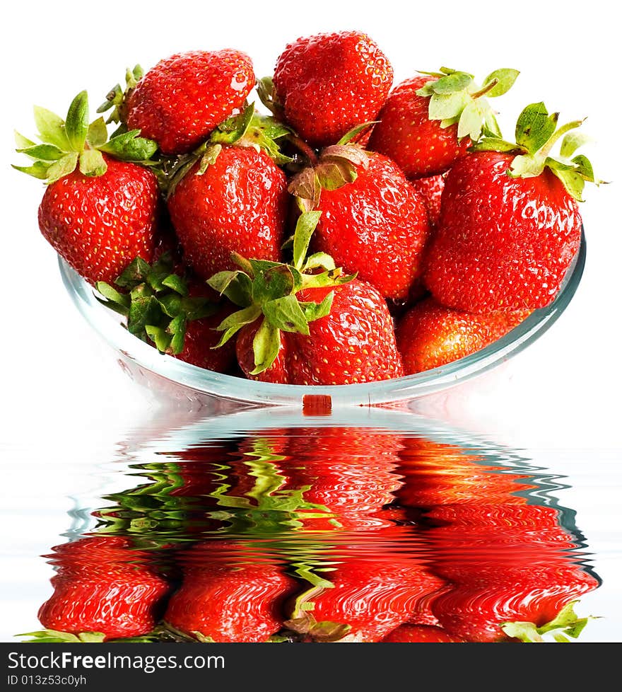 Strawberries in glass