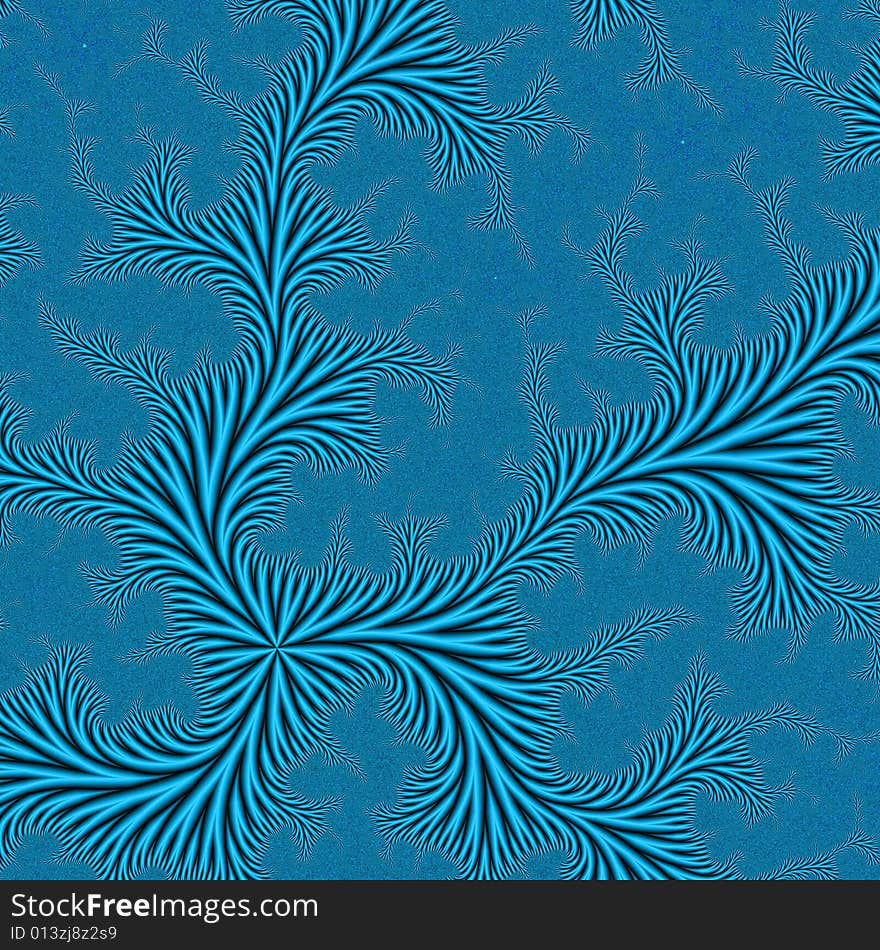 Abstract flowers, fairytale frosty patterns, decorative dark-blue background. Abstract flowers, fairytale frosty patterns, decorative dark-blue background.