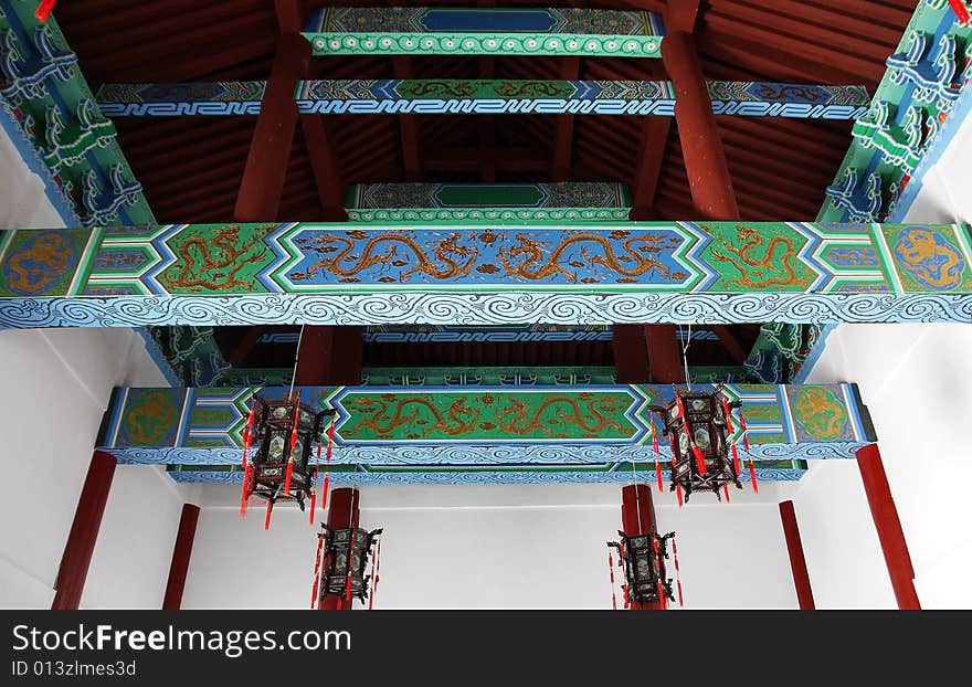 Chinese elements - color roof