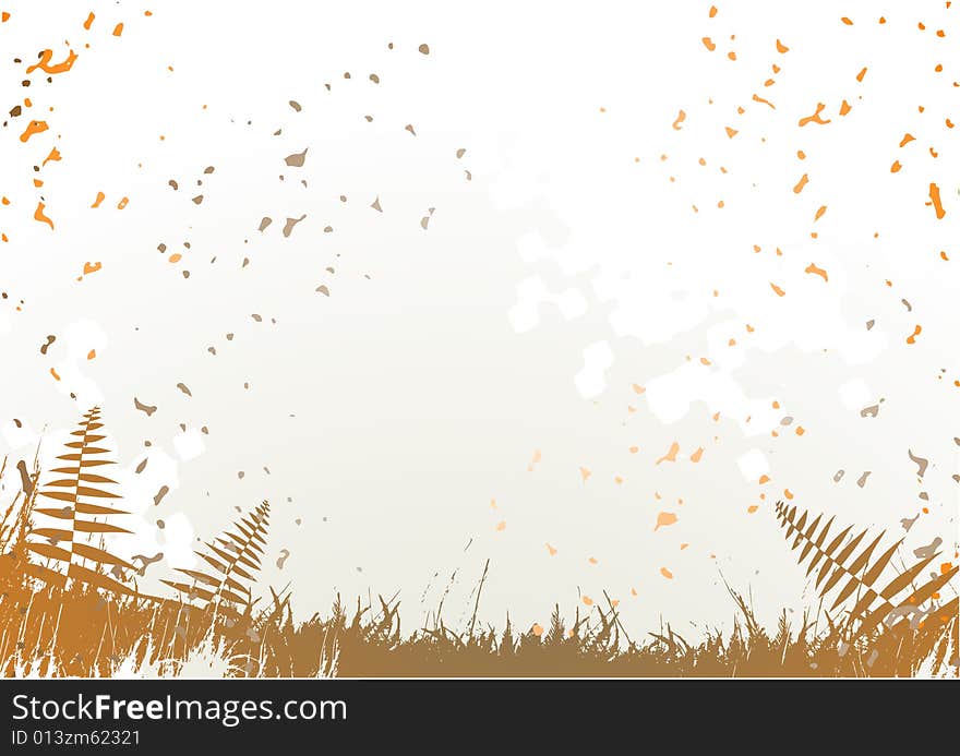 Autumn background, ornament, 2-d illustration