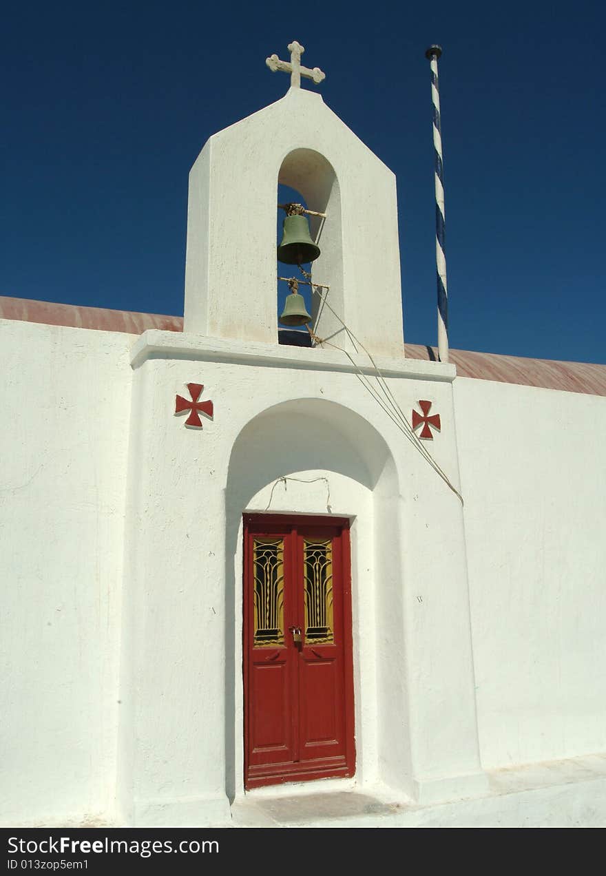 Church In The Greek Island Of Mykonos