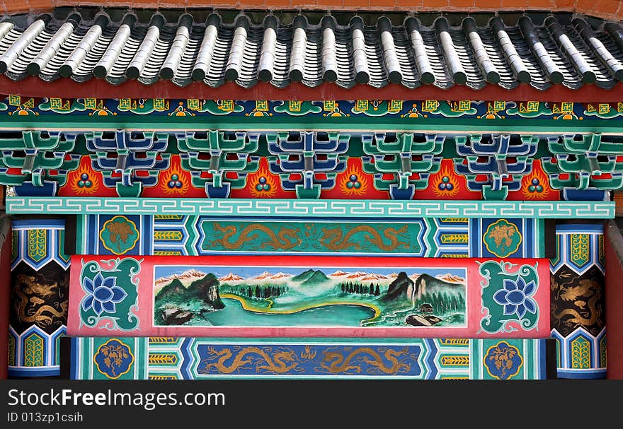 Chinese elements - color roof