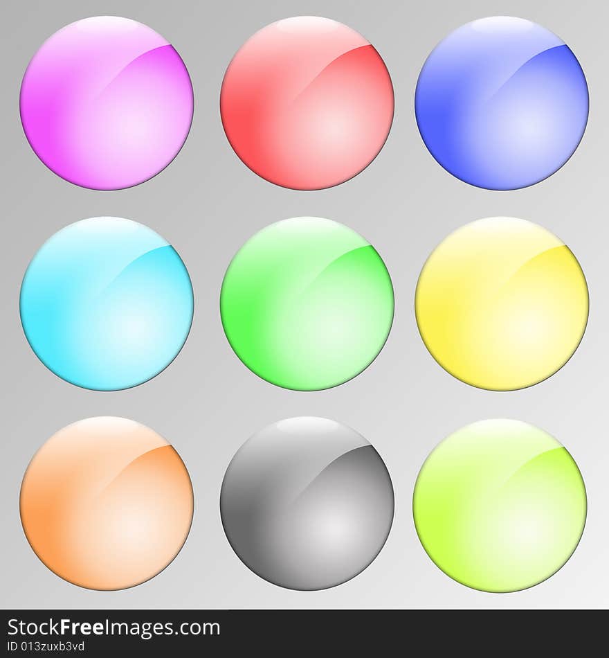 Various coloured round buttons. Place your text to make them yours. Various coloured round buttons. Place your text to make them yours.