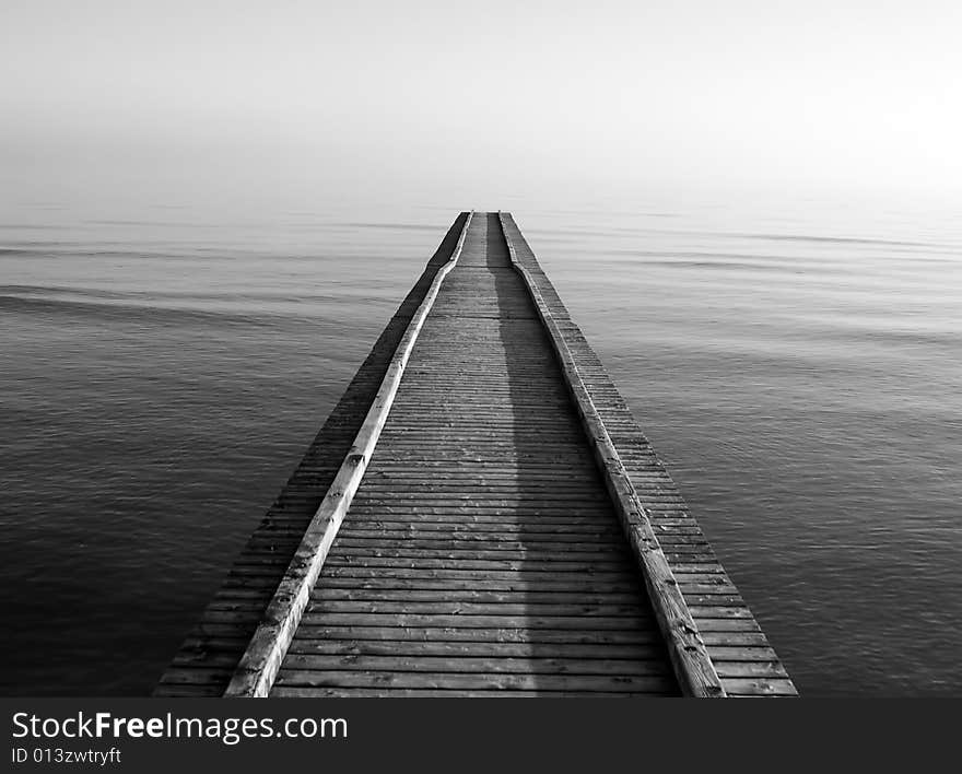 Pier In Winter