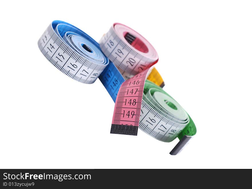 Three flexible meters in different colors