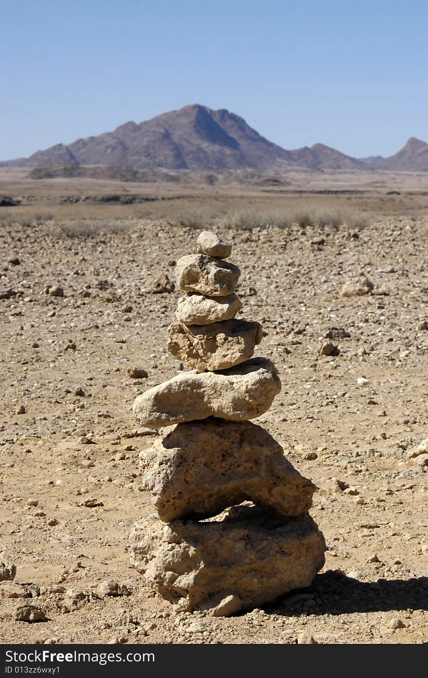 Stones in the desert