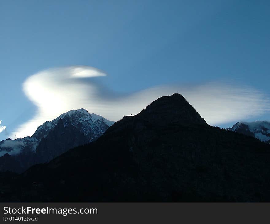 Clouds on Monte Bianco 3