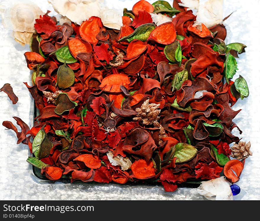 Potpourri dried plants and flowers for aromatherapy. Potpourri dried plants and flowers for aromatherapy