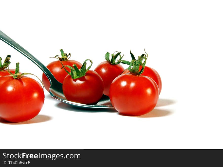 Photo red tomato on a white background