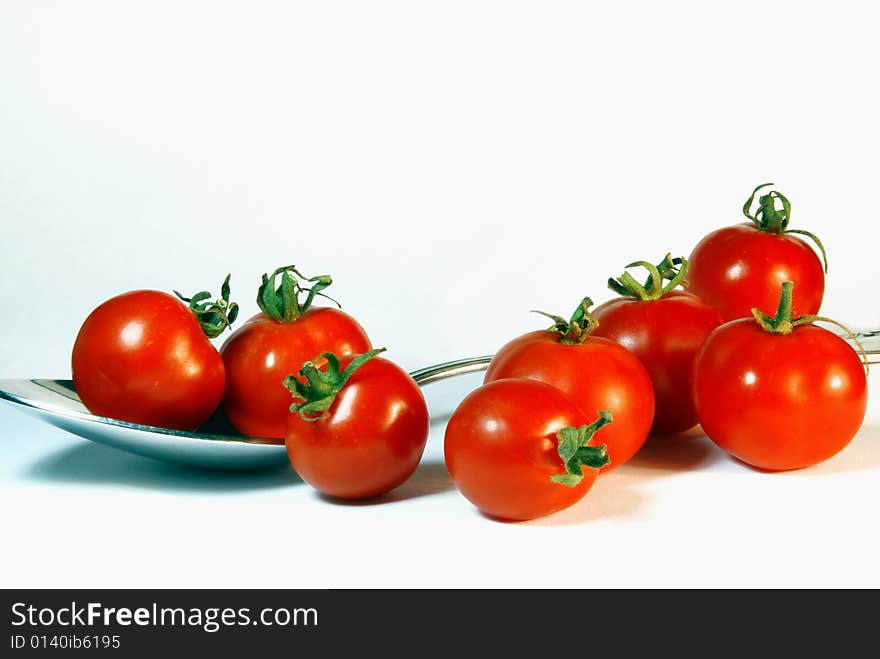 Photo red tomato on a white background