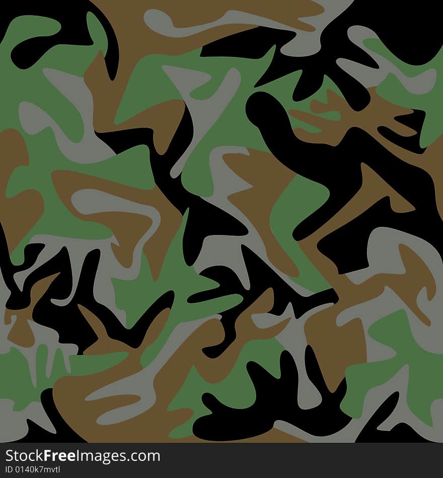 Army seamless pattern. Tileable  image.