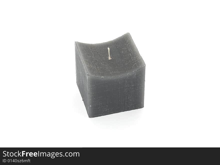 Gray Cubic Candle