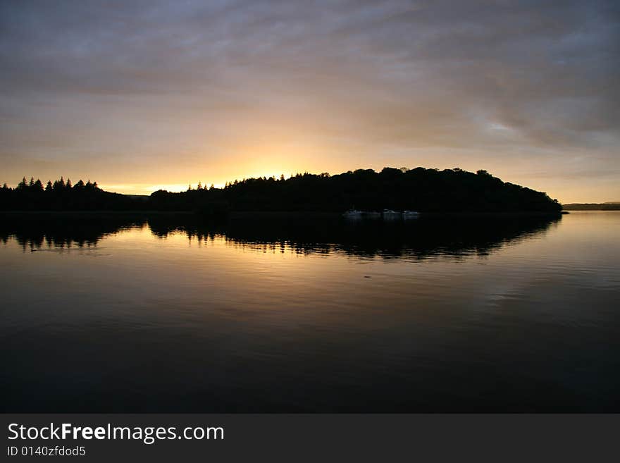 Evening mood in the lough key