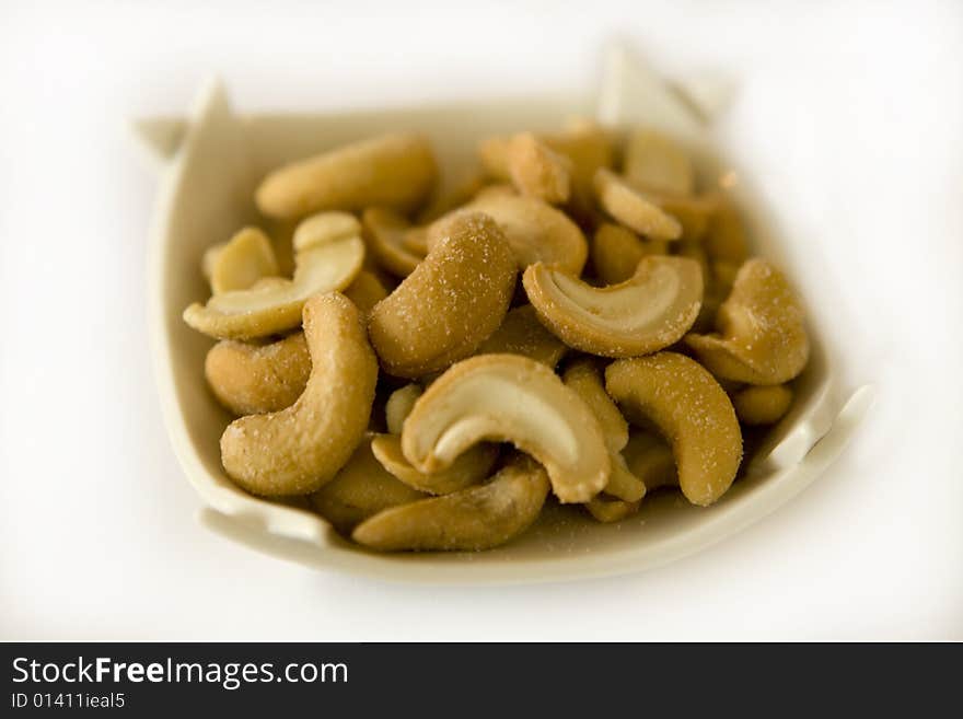 Cashew Nuts In A Bowl