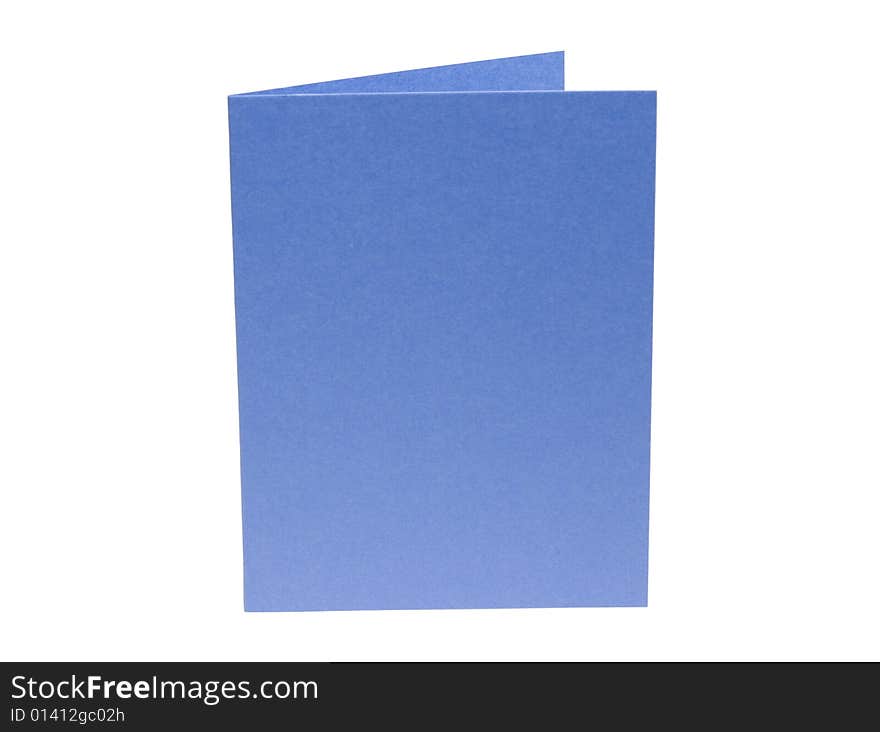 Blue Blank Card