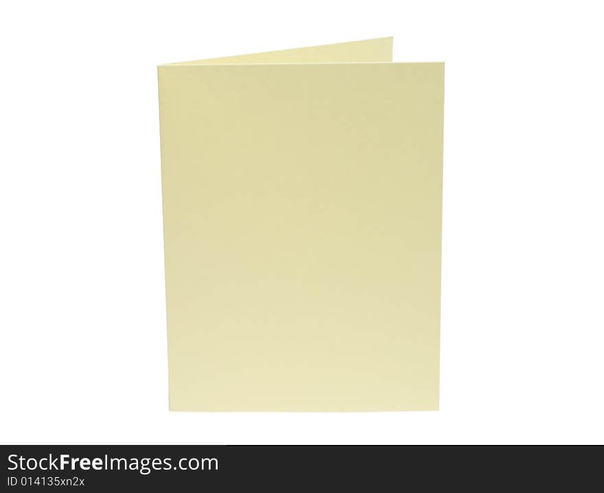 Yellow Blank Card