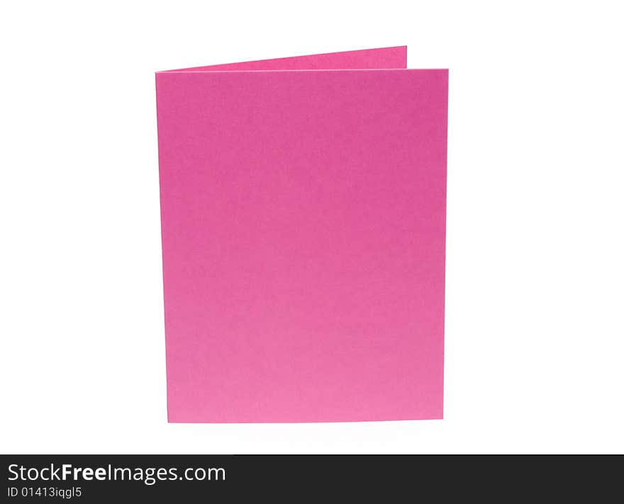 Bright Pink Blank Card