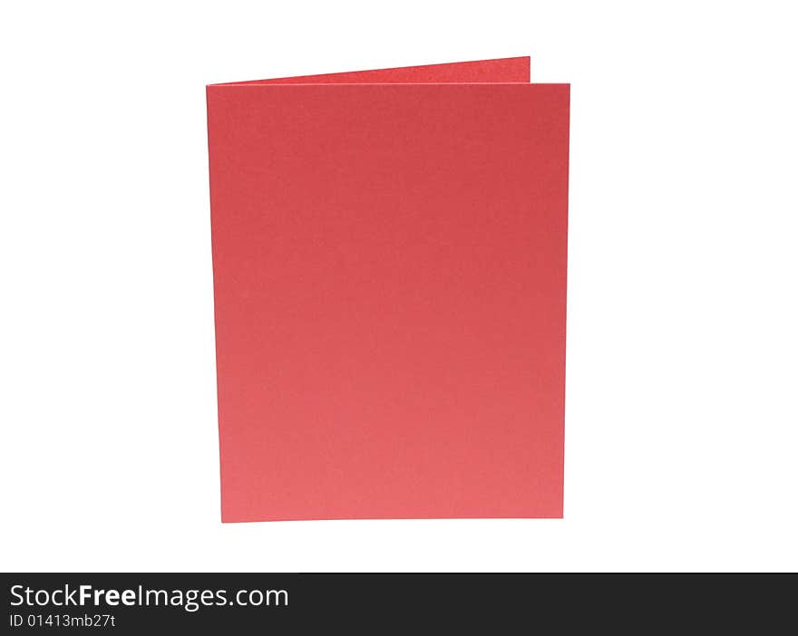 Bright Red Blank Card