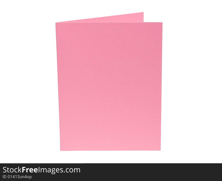 Pink Blank Card