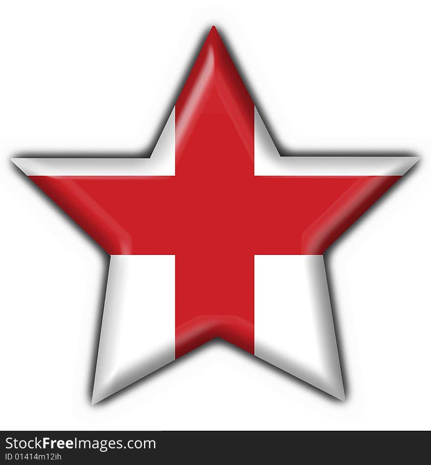 England button flag star shape