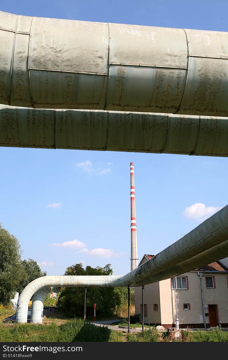 Pipe Line Between Two Factories