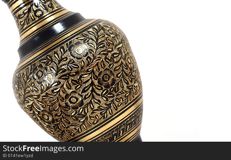 Shot of an intricate vase