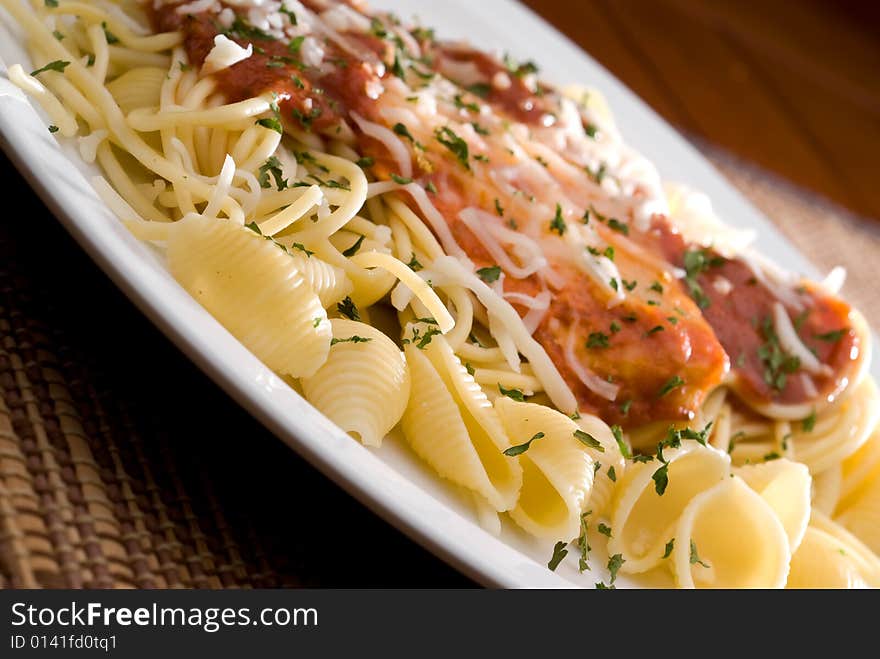 Chicken Parmesan And Noodles