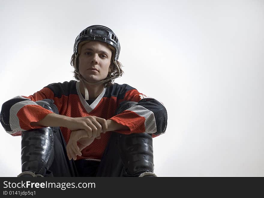 Sitting Hockey Player