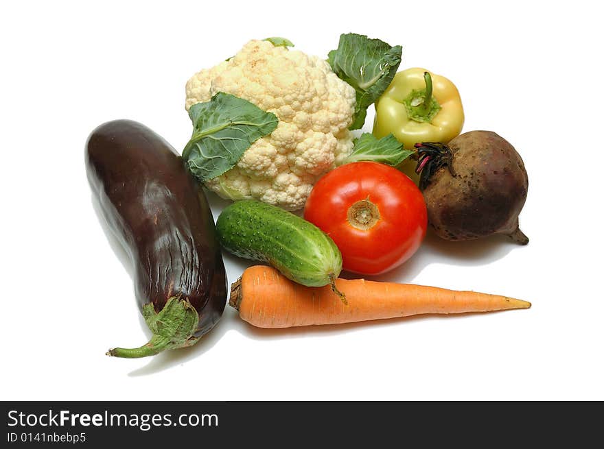 Set of vegetables