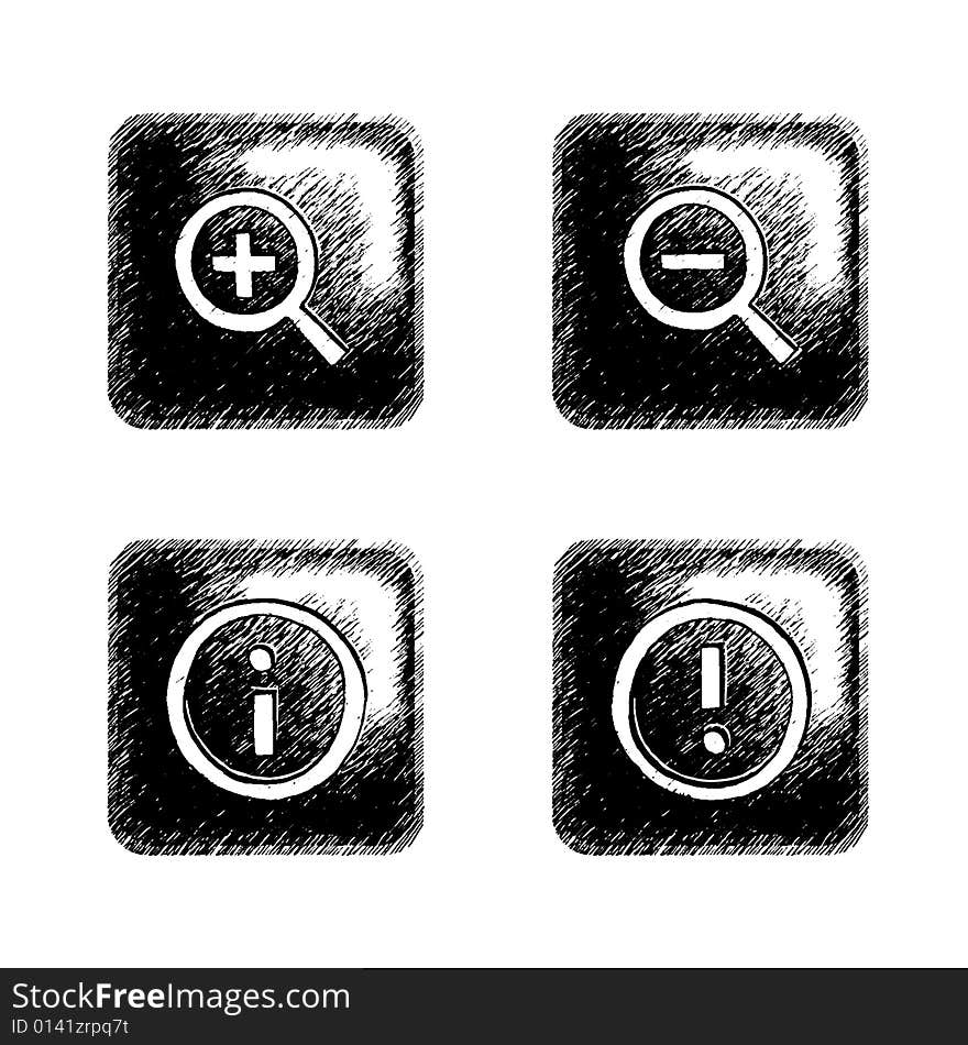 Sketchy Square Button