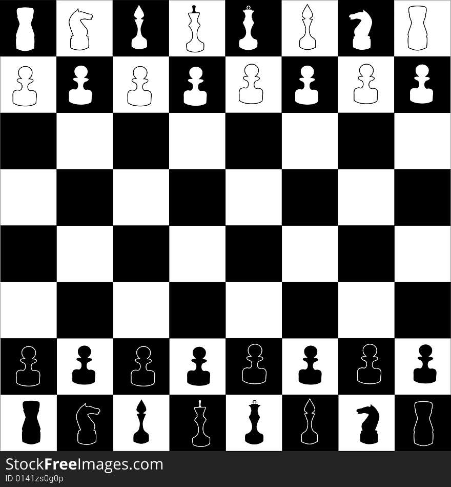 Chess board illustration