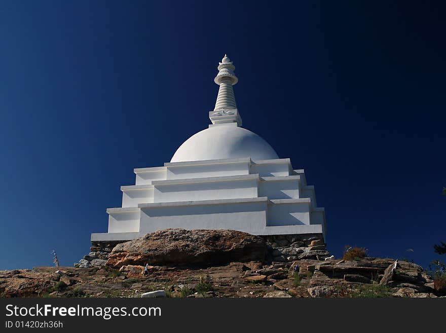 Buddhist Mortar on the island