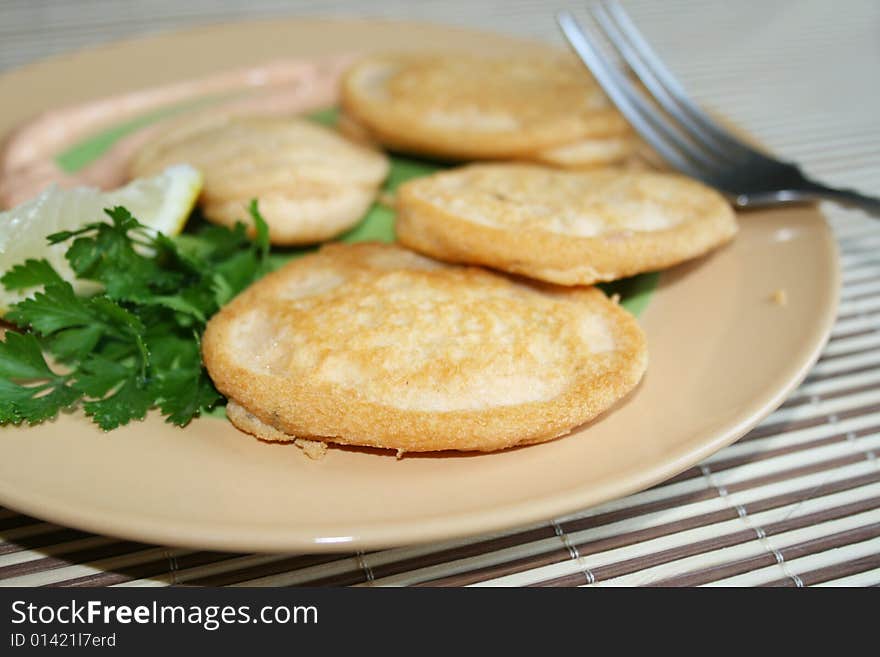 Potato Pancakes with sour cream