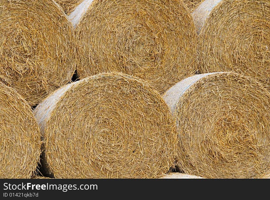 Shot of a pile of haybales,an ideal backround. Shot of a pile of haybales,an ideal backround