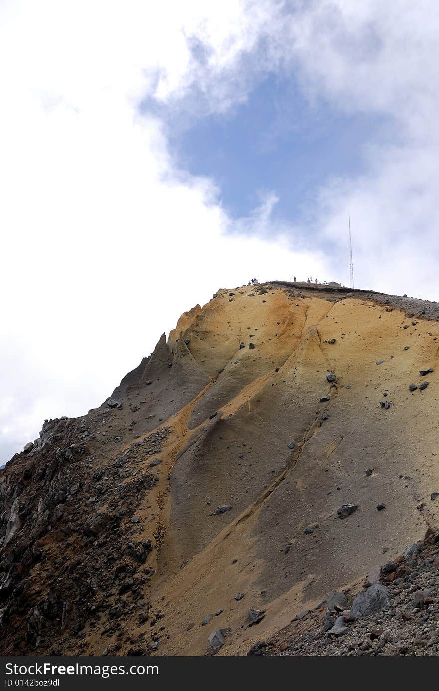 The mountain near Tianchi (Heaven Lake) of Changbaishan (Changbai Mountains or Baekdu) in Jilin Province, China. The mountain near Tianchi (Heaven Lake) of Changbaishan (Changbai Mountains or Baekdu) in Jilin Province, China.