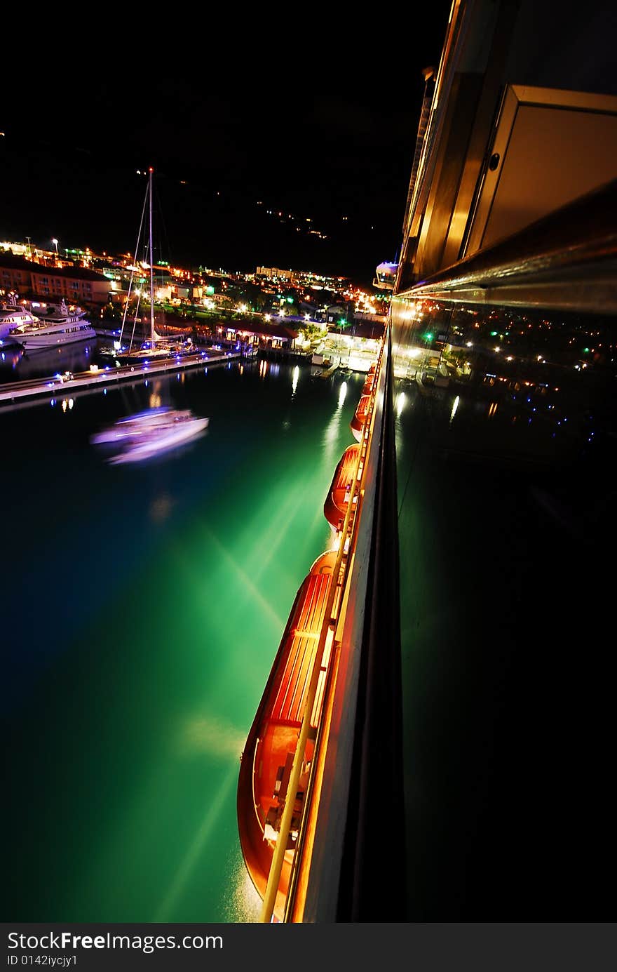 Rescue Vessels At Night