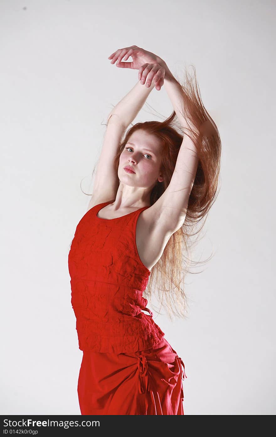 Beautiful Young Red Headef Ballerina. Beautiful Young Red Headef Ballerina