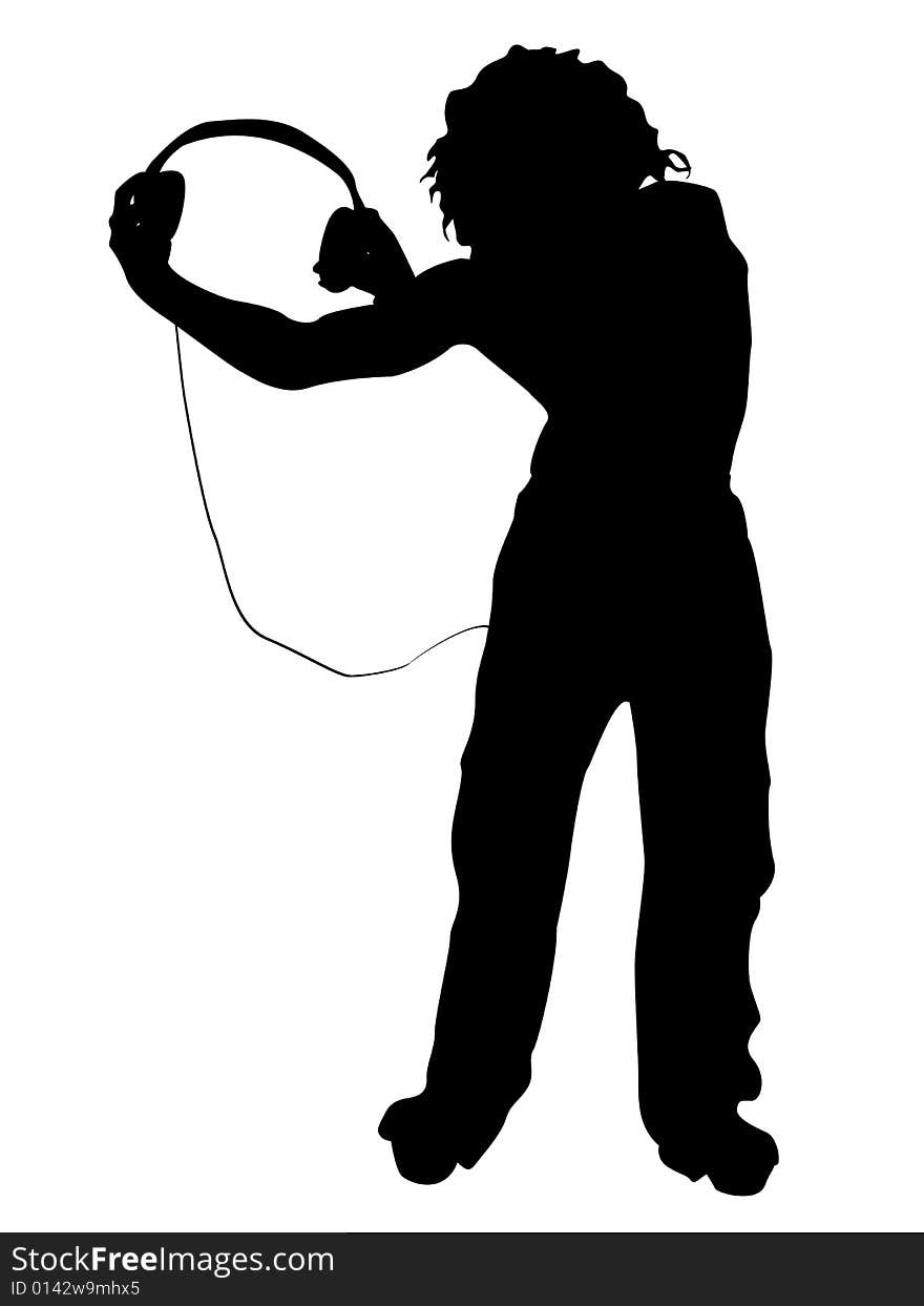 Man Holding Headphone