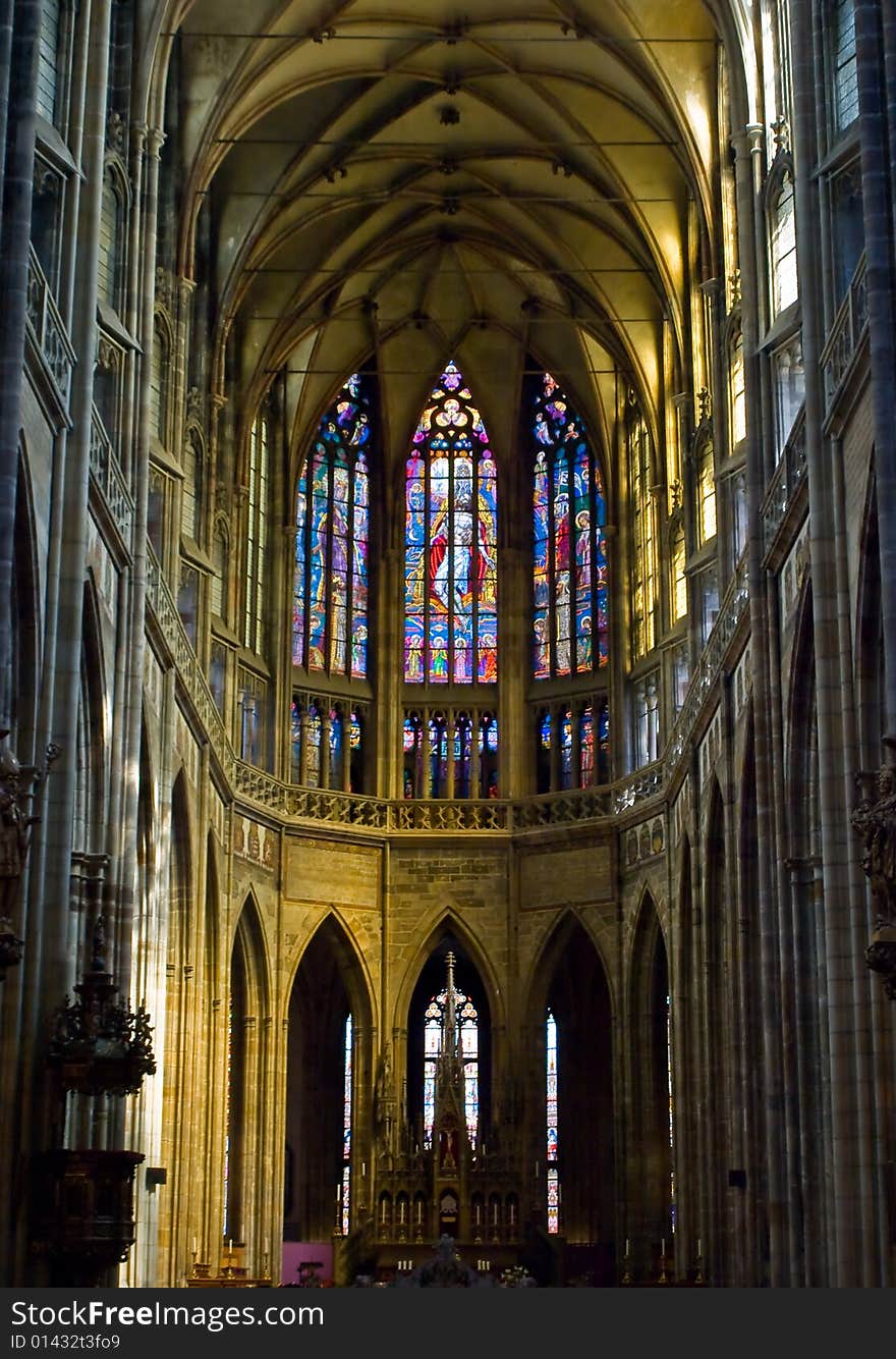 Inside cathedral