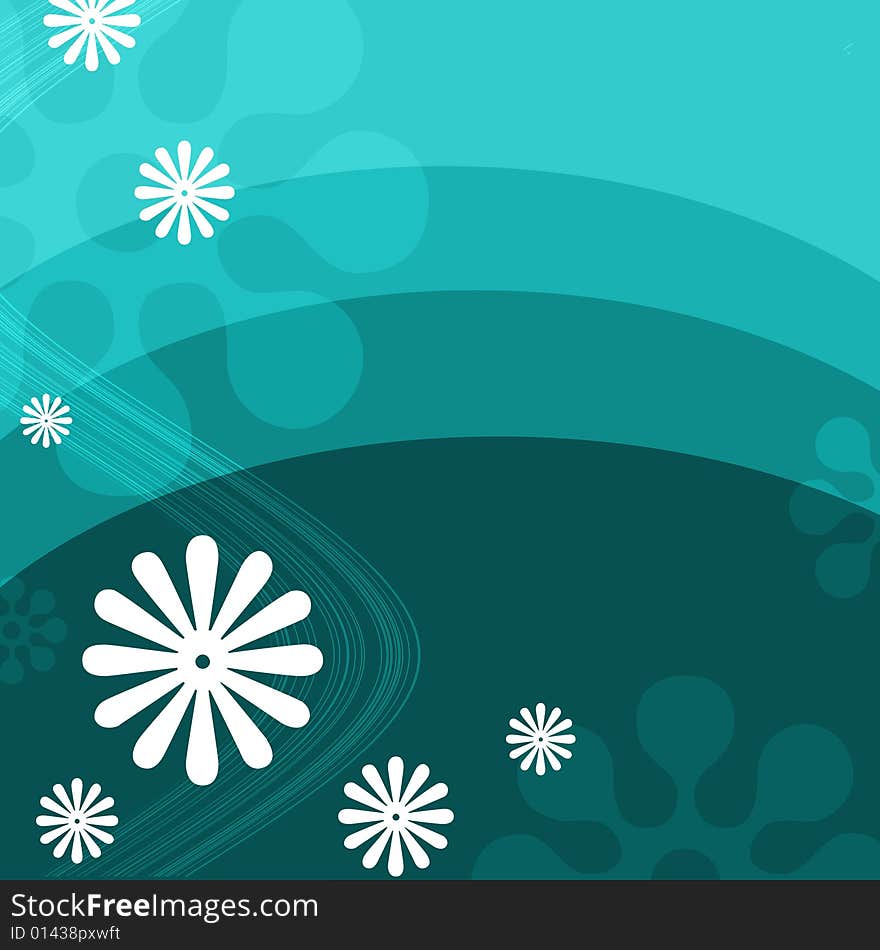 Flower background. Element for design. Vector illustration.